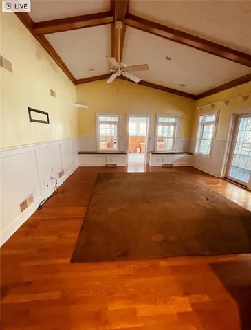 a view of an empty room