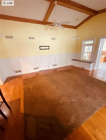 a view of an empty room