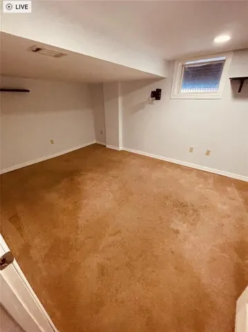 a view of empty room