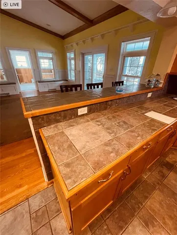 a view of an indoor swimming pool