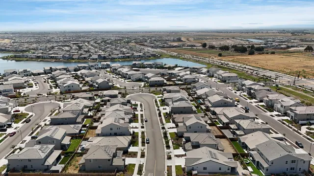 an aerial view of a city