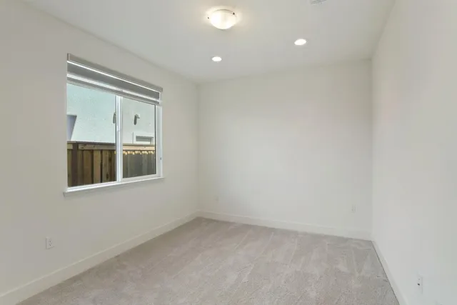 a bathroom with a shower and a toilet