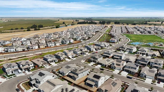 a view of a city with an ocean
