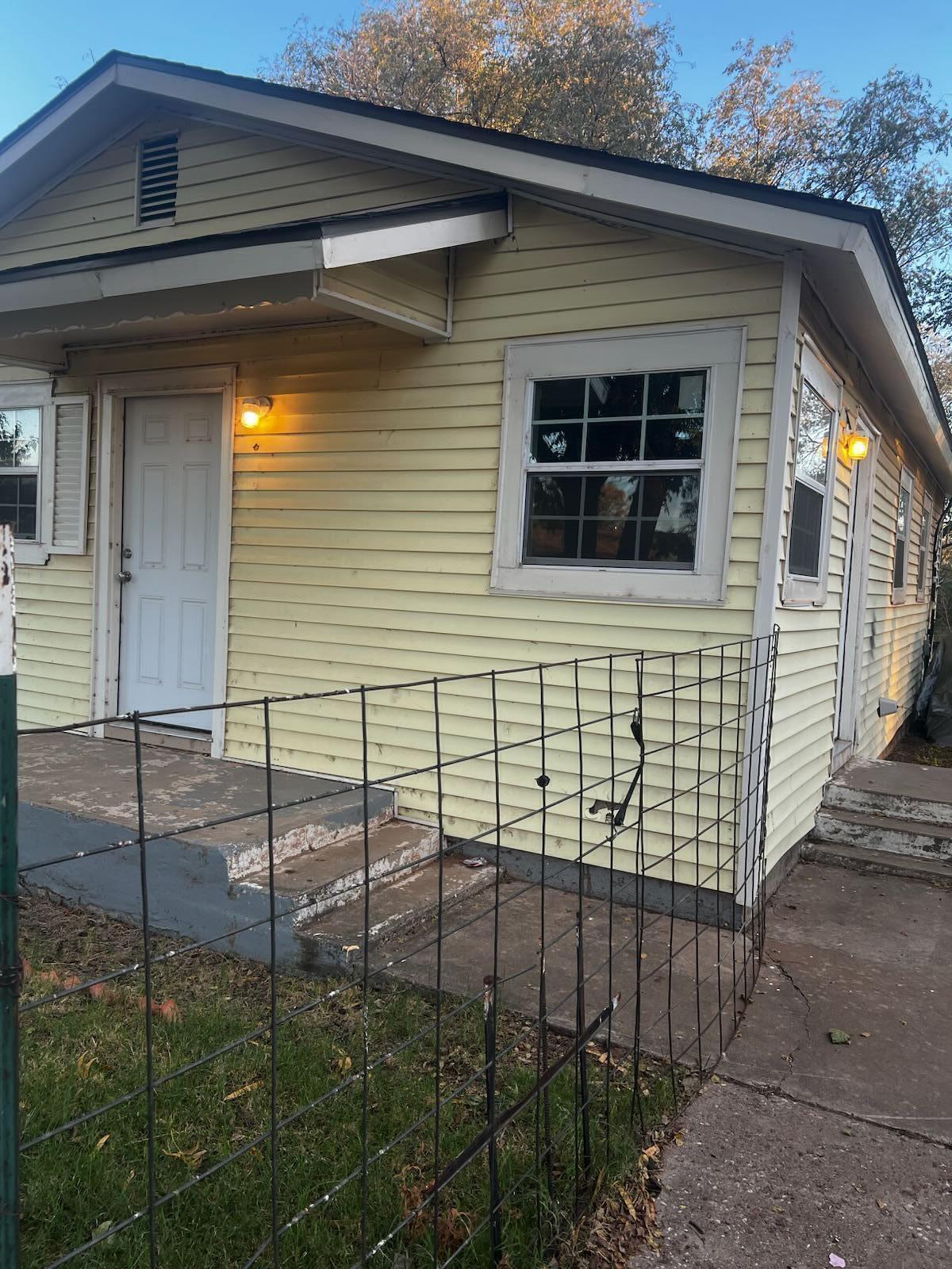 a view of a house with a window
