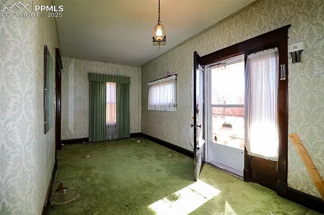 a view of livingroom with window