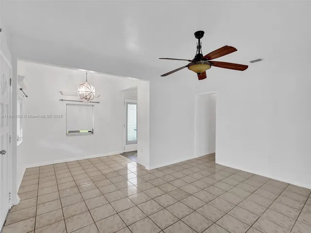 a view of an empty room