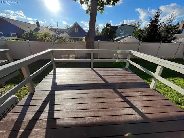 a view of outdoor space and deck
