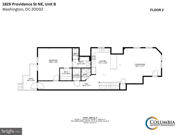 $3,800 | 1829 Providence Street Northeast, Unit B, Washington, DC 20002