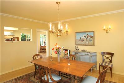 11 Crest Road Ross, CA 94960 - Photo 4 of 11 a view of a dining room with furniture and wooden floor