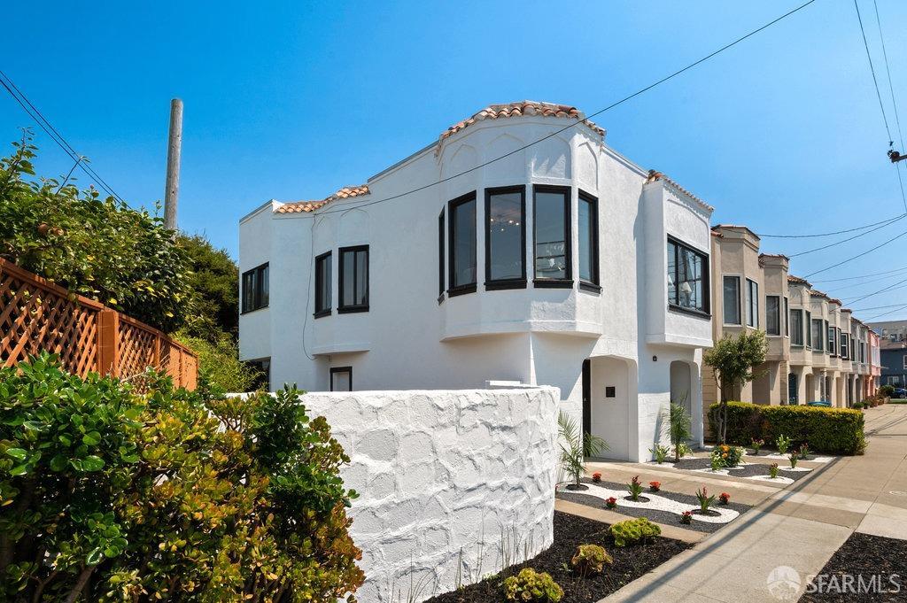 184 Santa Rosa Avenue San Francisco, CA 94112 - Photo 2 of 46 a front view of a building with many windows