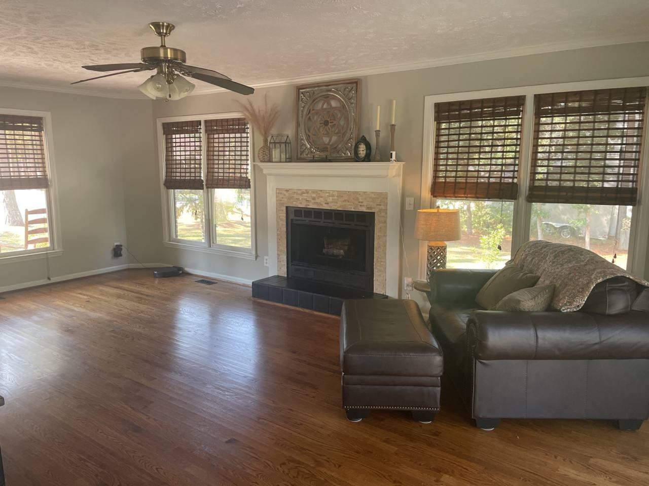7818 Shuttle Road Fayetteville, NC 28311 - Photo 3 of 21 a living room with furniture and a fireplace