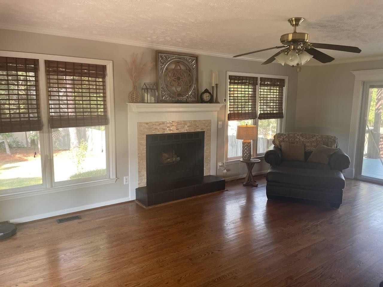 7818 Shuttle Road Fayetteville, NC 28311 - Photo 4 of 21 a living room with furniture and a fireplace
