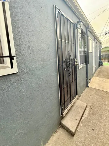 a view of a hallway with staircase
