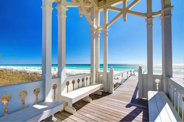 a view of an ocean beach