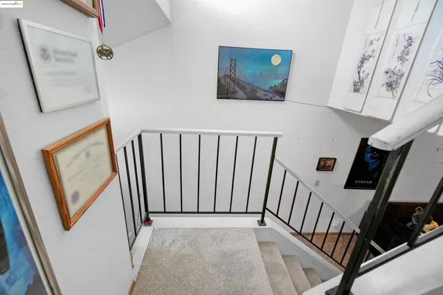 a view of a hallway with elevator