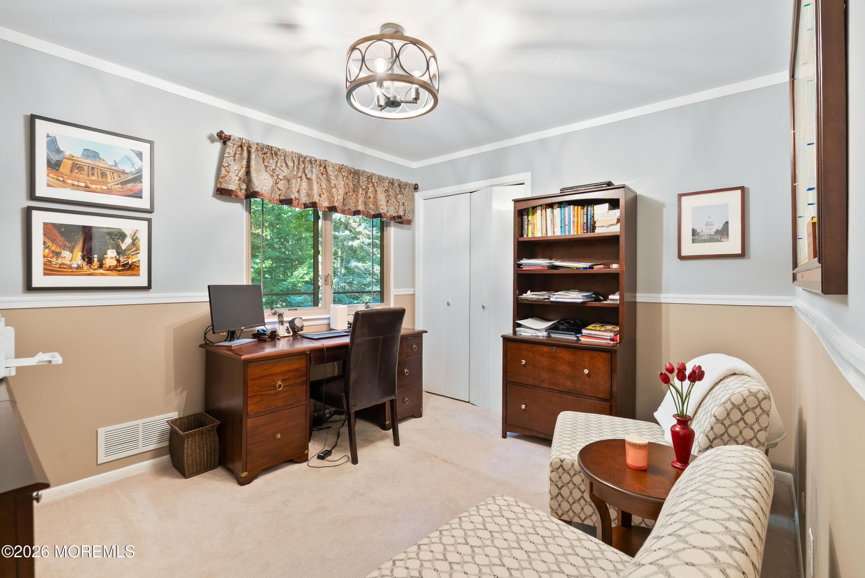 21 Stoney Brook Road Holmdel, NJ 07733 - Photo 28 of 40 a view of a livingroom with workspace and a window