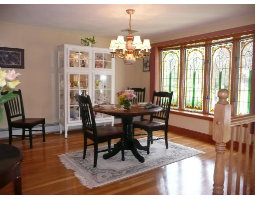 18 Governor Fuller Road Billerica, MA 01821 - Photo 4 of 30 a dining room with furniture a chandelier and wooden floor