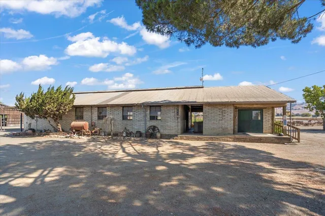a big room with chandelier