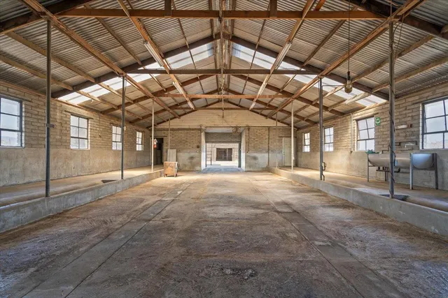 a room with furniture