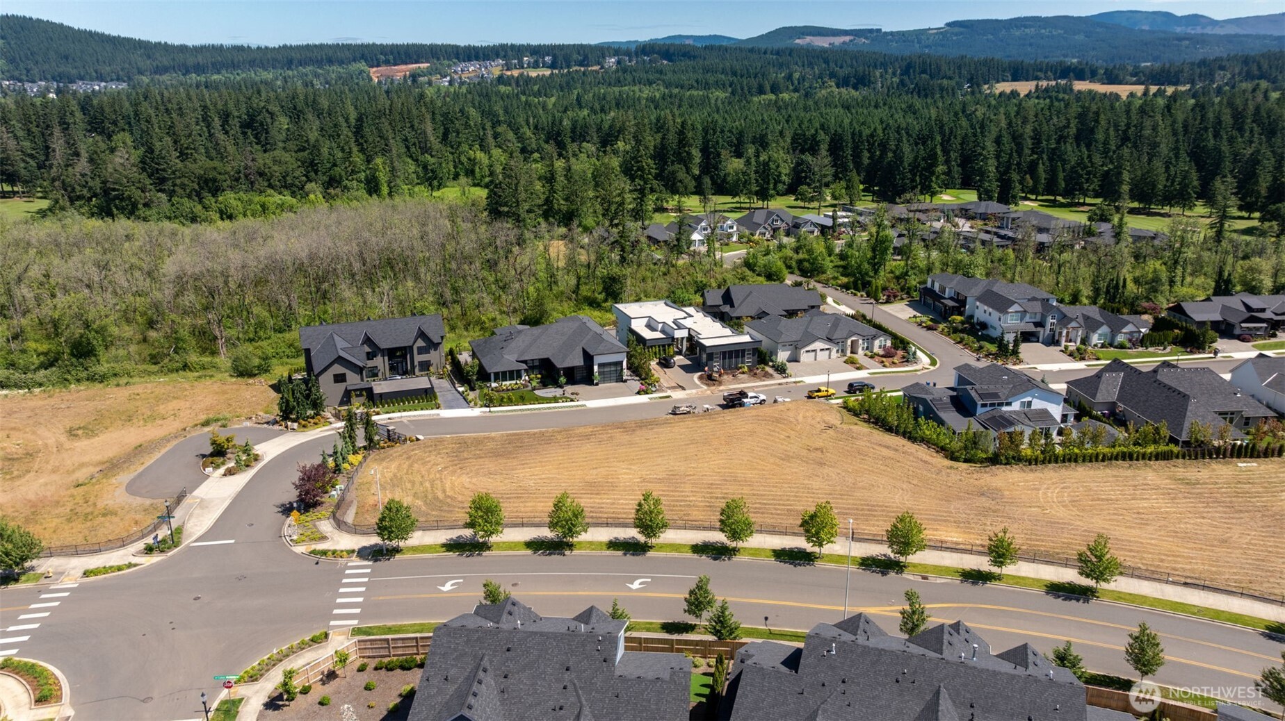0 Parklands Camas, WA 98607 - Photo 6 of 21 an aerial view of a house with yard swimming pool and mountains