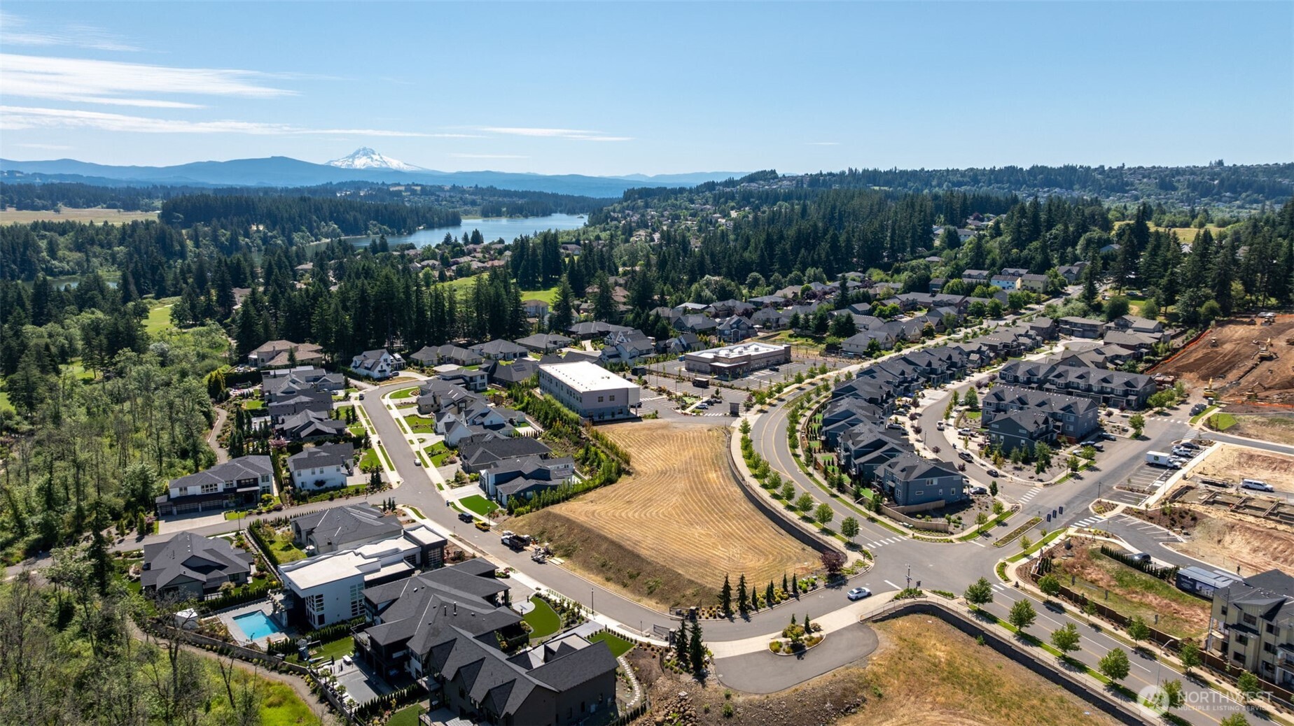 0 Parklands Camas, WA 98607 - Photo 9 of 21 an aerial view of a swimming pool and mountain view