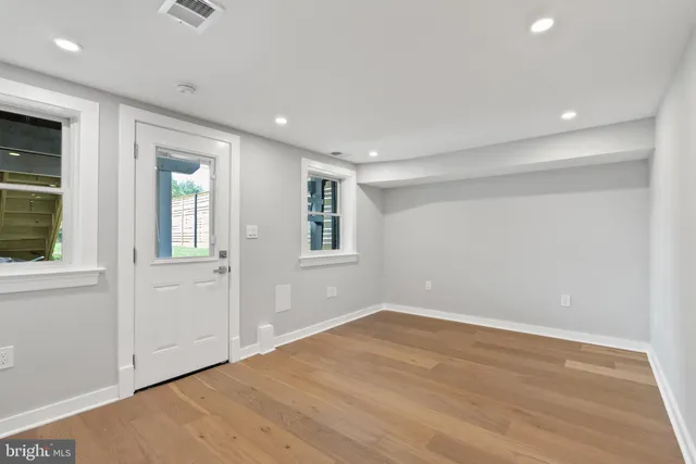 a view of an empty room