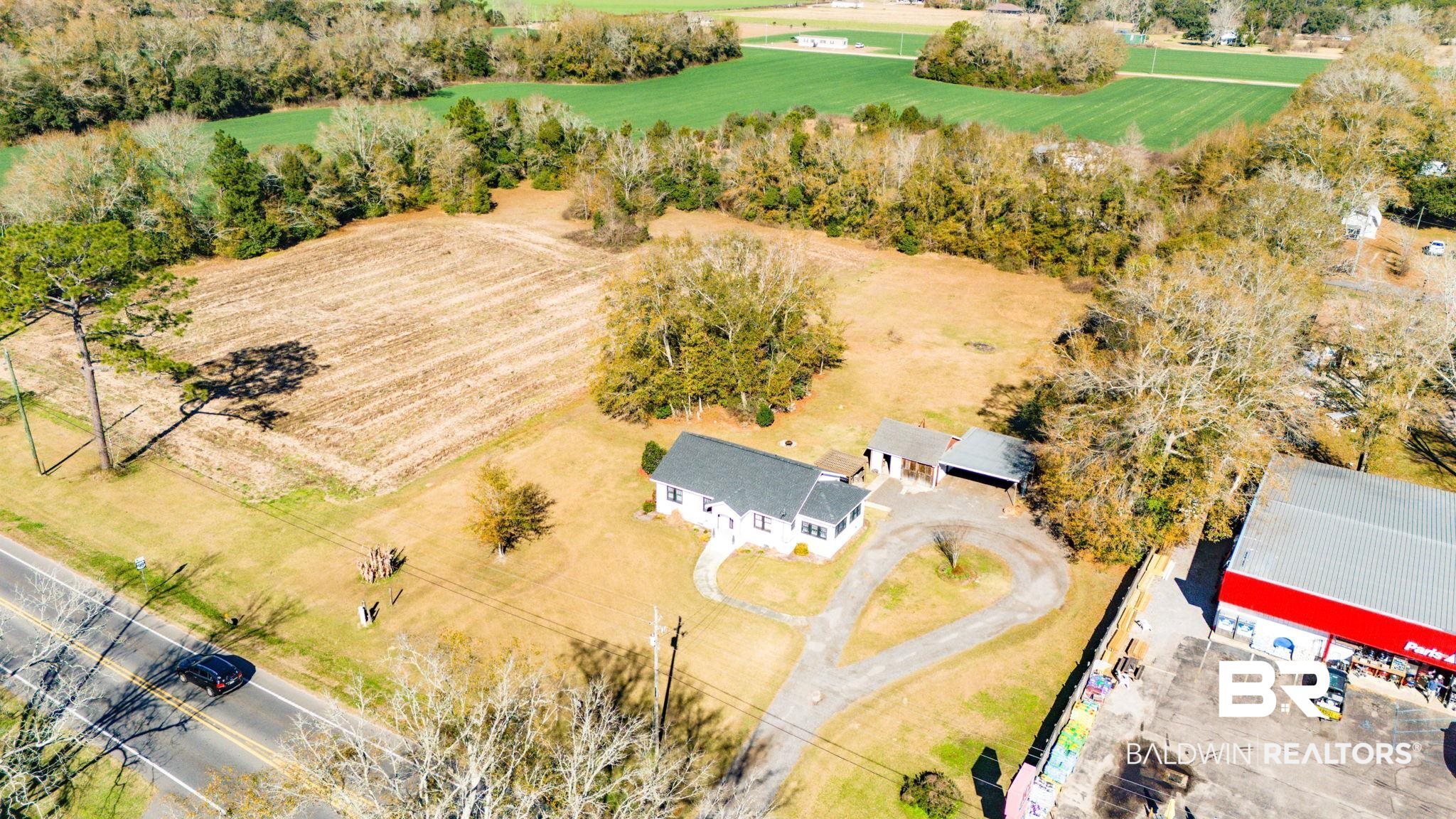 24701 Highway 98 Elberta, AL 36530 - Photo 32 of 32 Aerial view of sparsely populated area