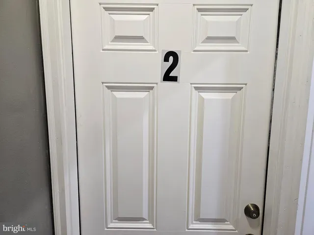 a view of a door with a sink