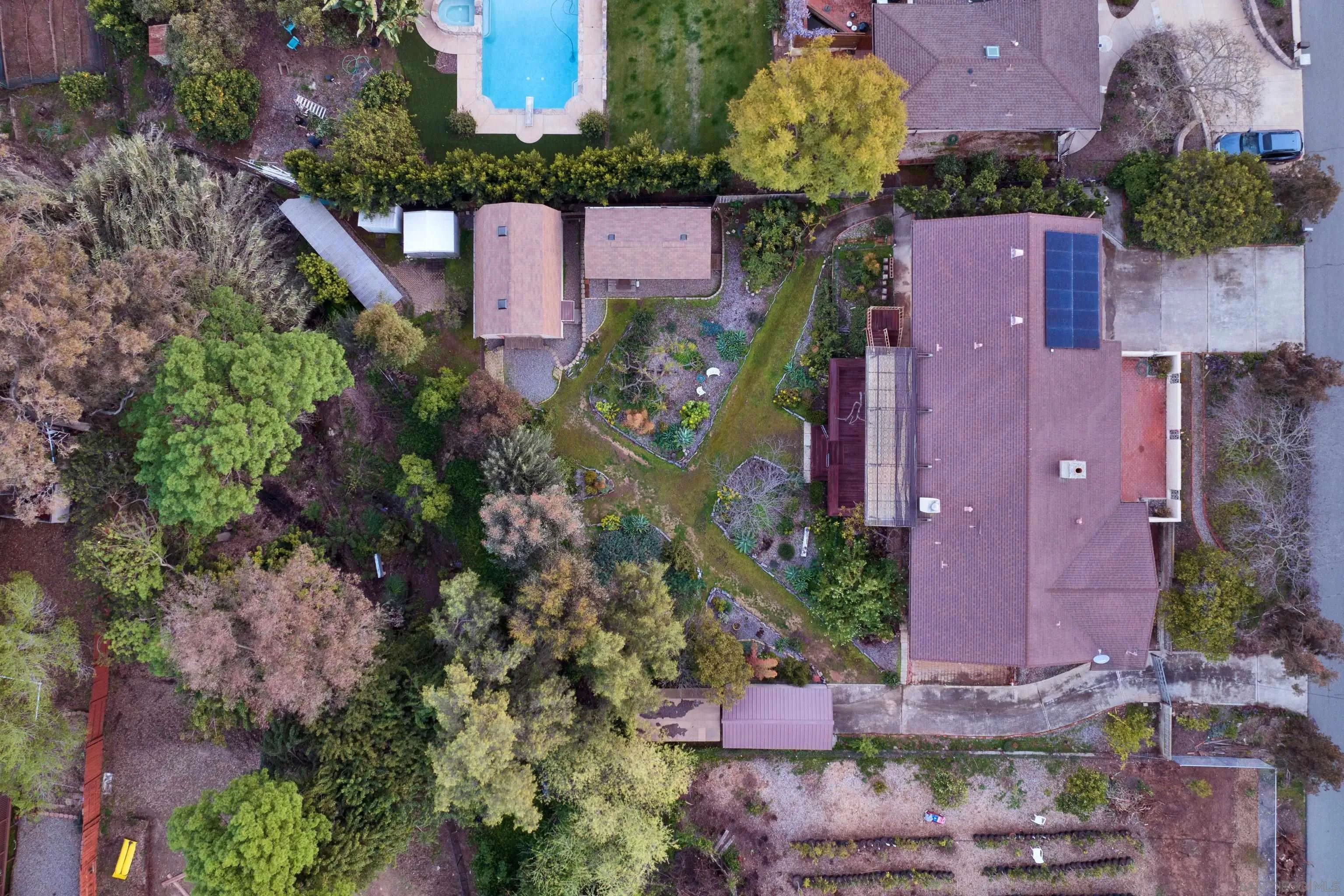 4351 Crestview Drive La Mesa, CA 91941 - Photo 7 of 49 an aerial view of a house by greenery space