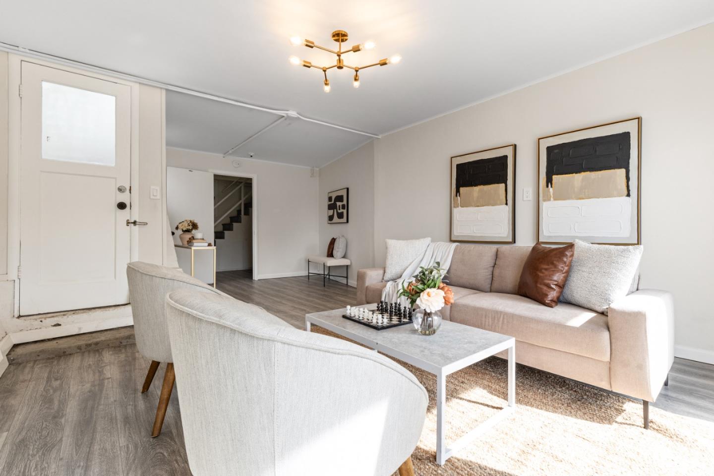401 Monterey Road Pacifica, CA 94044 - Photo 33 of 39 a living room with furniture and wooden floor