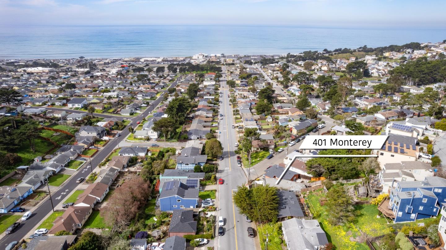 401 Monterey Road Pacifica, CA 94044 - Photo 36 of 39 an aerial view of residential building and ocean