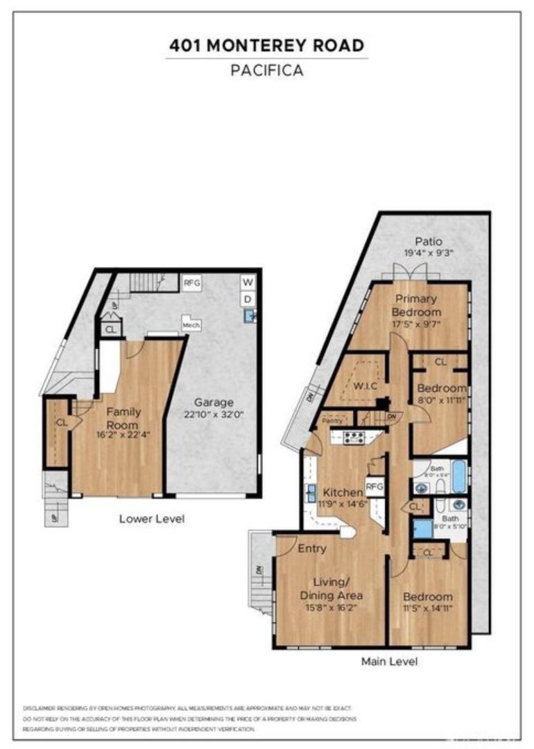 401 Monterey Road Pacifica, CA 94044 - Photo 38 of 39 a picture of a floor plan