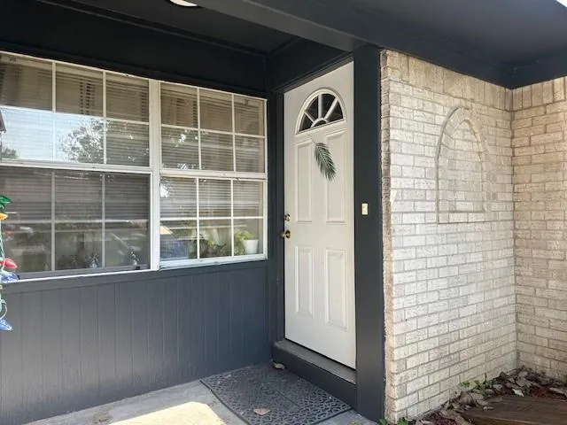 a view of front door