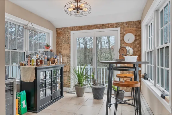 a room with furniture and window