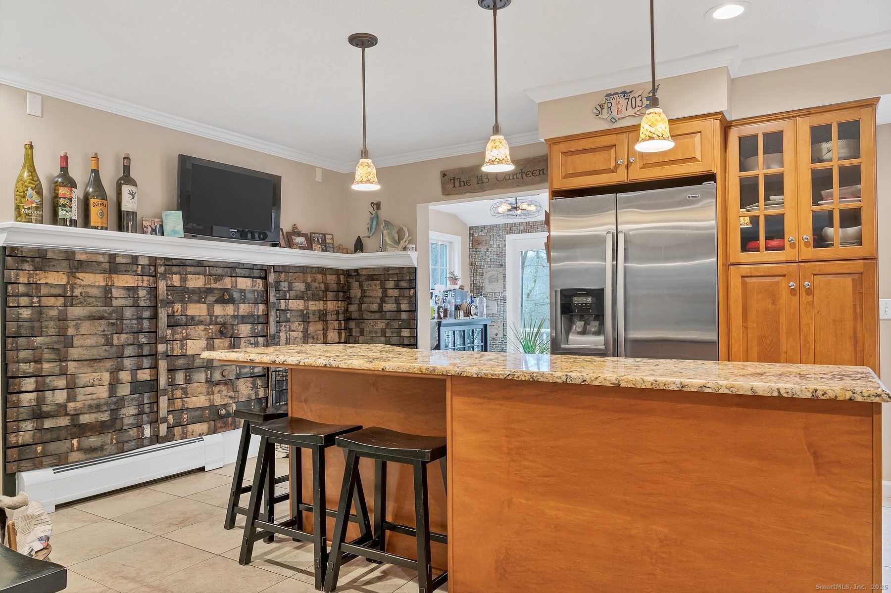 113 Flat Rock Road Branford, CT 06405 - Photo 10 of 39 a view of a dining room with furniture window and outside view