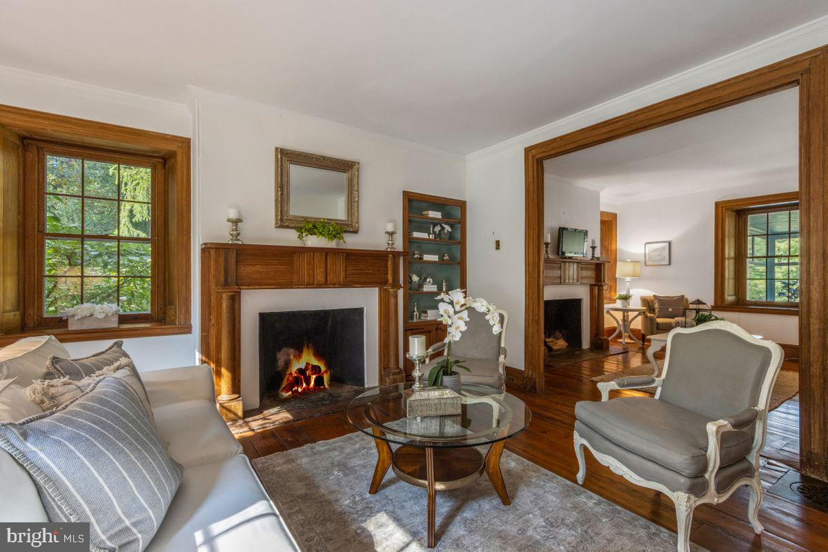 569 Conestoga Road Villanova, PA 19085 - Photo 7 of 52 Original Trim Work and Hardwood Floors