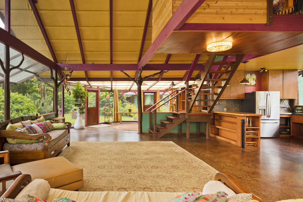 13-353 Kamaili Road Pahoa, HI 96778 - Photo 6 of 30 a living room with furniture and a flat screen tv