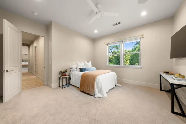 a projector room with furniture