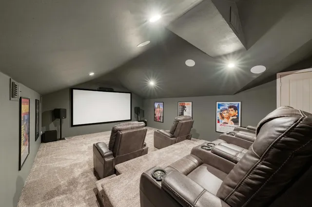 a view of swimming pool from a living room