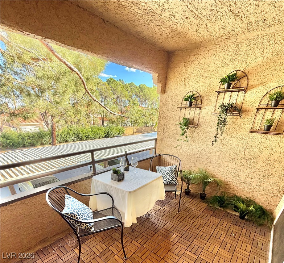2200 South Fort Apache Road, Unit 2152 Las Vegas, NV 89117 - Photo 54 of 64 LARGE COVERED BALCONY WITH STORAGE CLOSET.