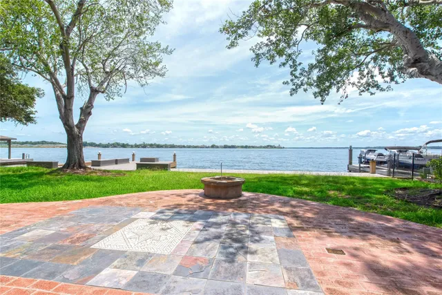 a view of outdoor space yard and lake view