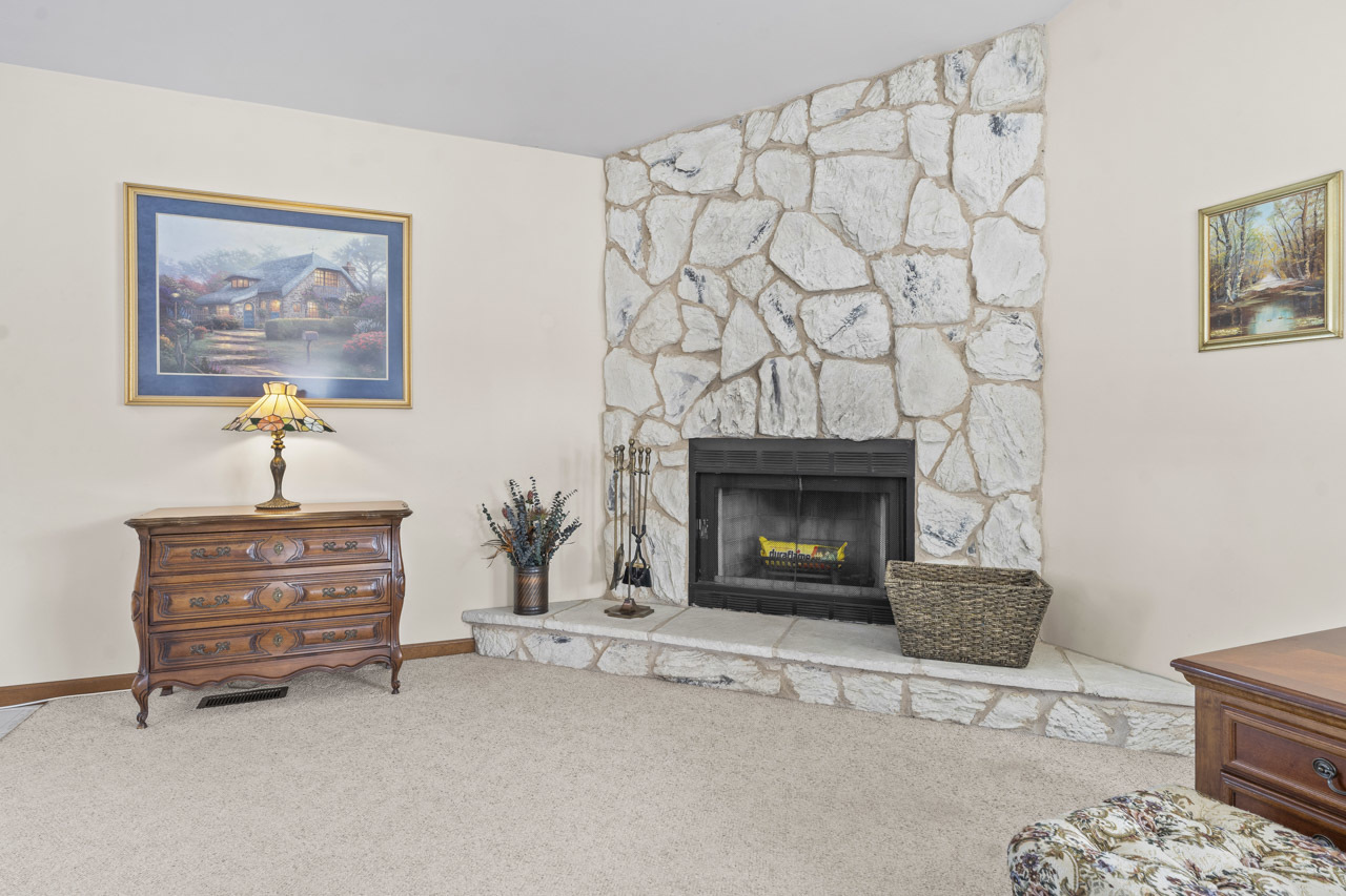 1106 Pheasant Trail Carol Stream, IL 60188 - Photo 9 of 33 a living room with furniture and a fireplace