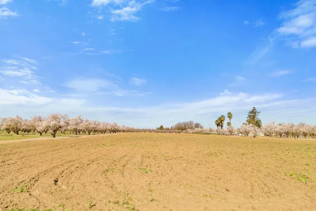 a view of yard covered with snow