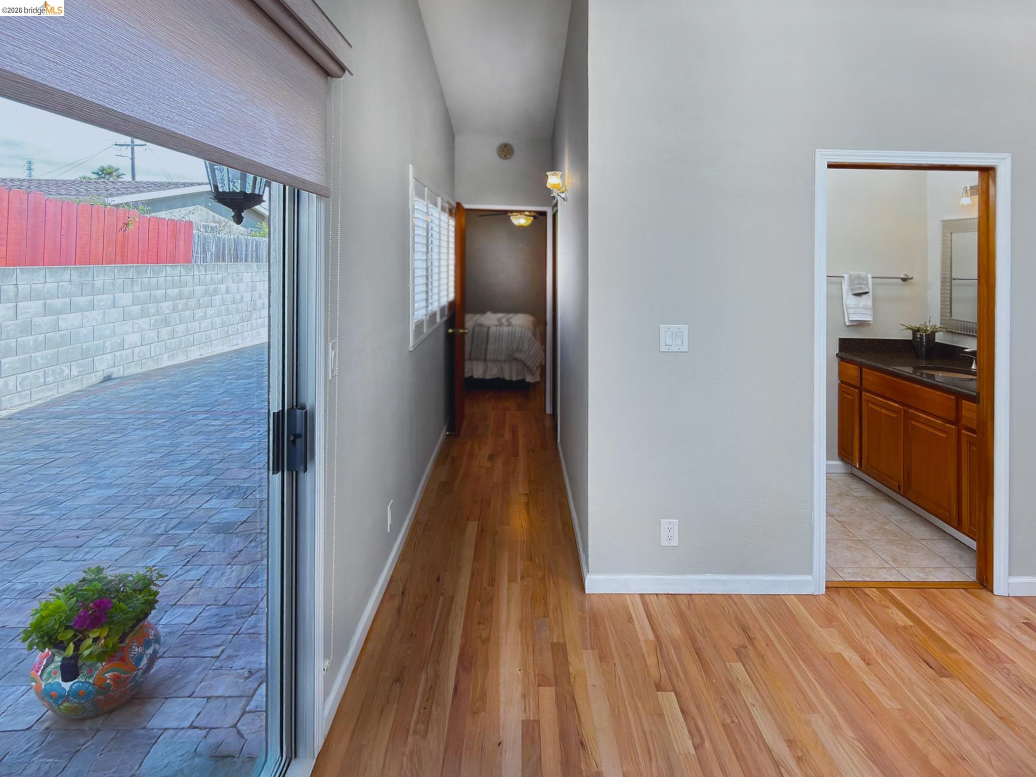 1732 Fernando Street Seaside, CA 93955 - Photo 39 of 53 Corridor featuring light wood-style floors and vaulted ceiling