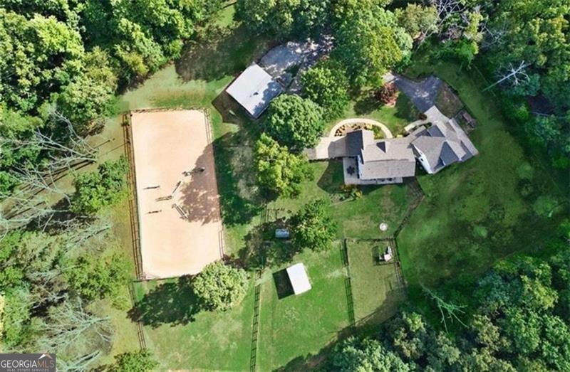 2203 Arbor Hill Road Canton, GA 30115 - Photo 13 of 64 an aerial view of residential house with outdoor space and trees all around