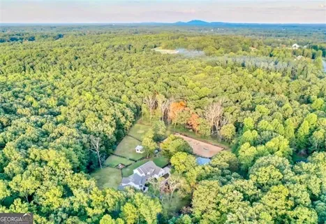 a view of outdoor space with seating area