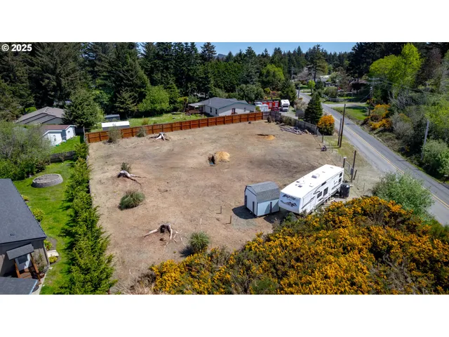 a view of a lake and a yard