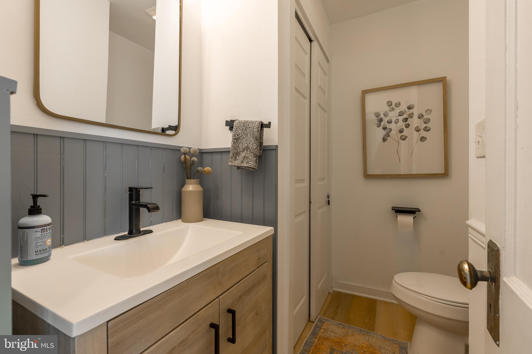 24227 Thicket Point Lane Onancock, VA 23417 - Photo 27 of 98 a bathroom with a toilet sink and vanity