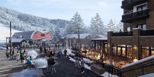 an aerial view of multiple houses