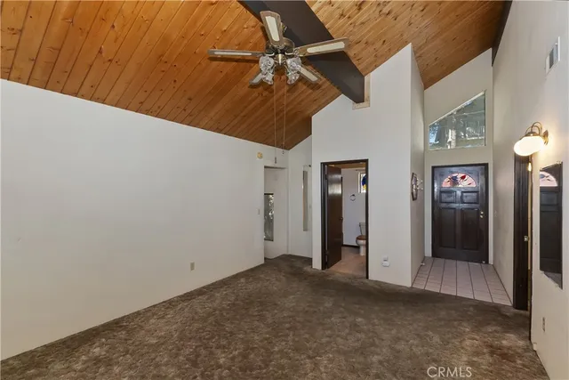 a view of a livingroom with a chandelier